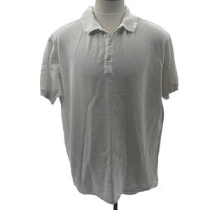 Patagonia White Short Sleeve Polo- XL